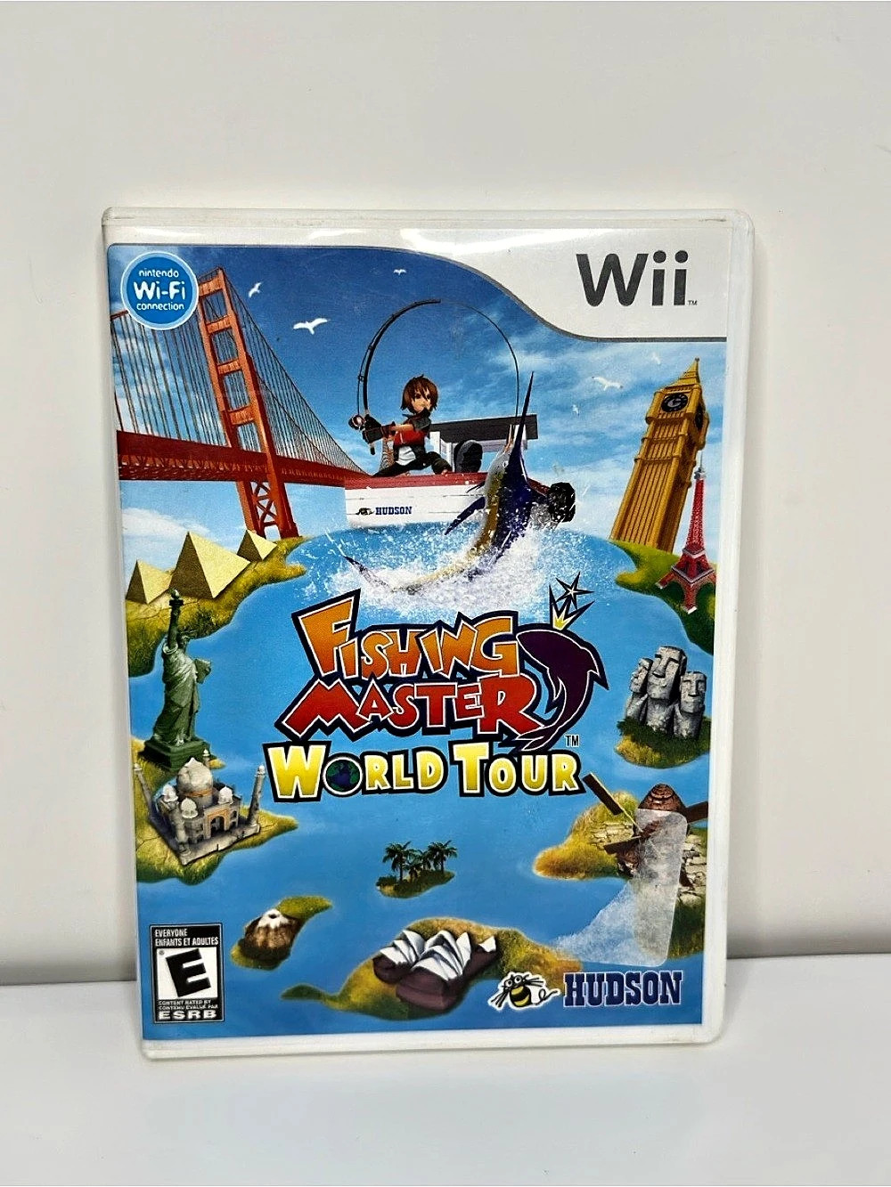 Fishing Master World Tour Nintendo Wii Fishing Game Complete CIB Hudson